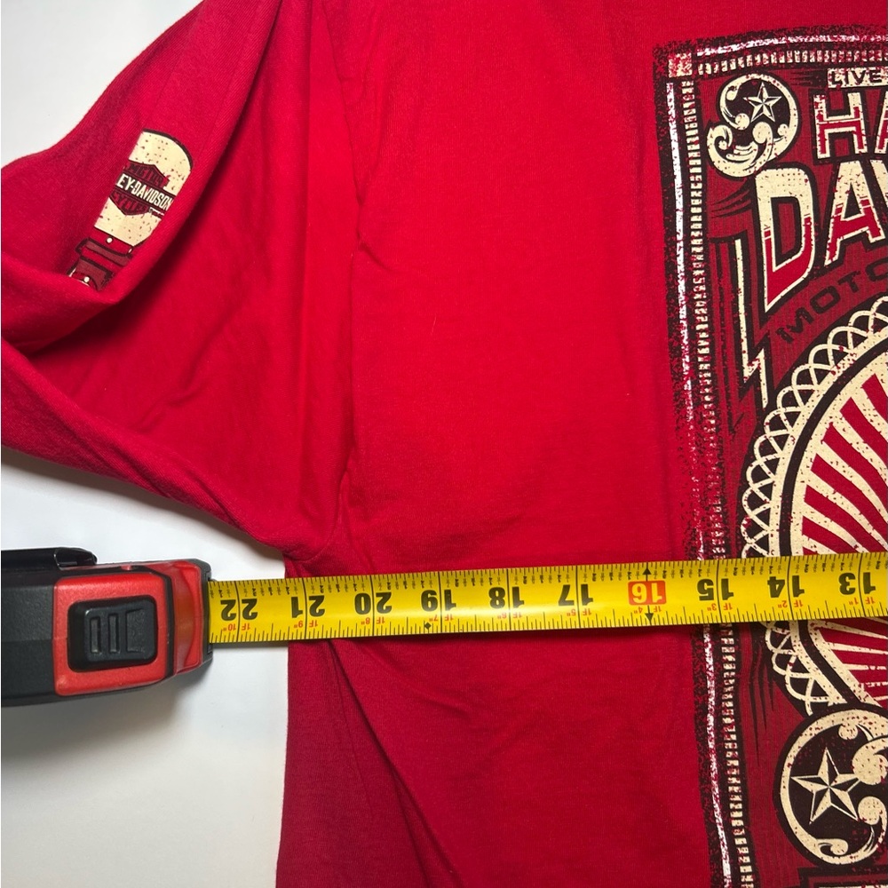 Harley-Davidson Vibrant Red Cotton Shirt - Picture 9 of 10